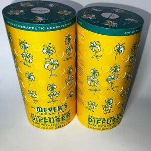 Mrs Meyers Clean Day Honeysuckle Wood Bead Diffuser- Set of 2